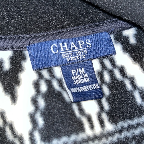 Chaps Fleece Zip Front Vest - Picture 9 of 11